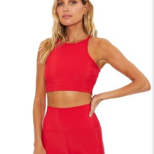 Beach Riot - Ribbed Anna Tank color Red Size Small